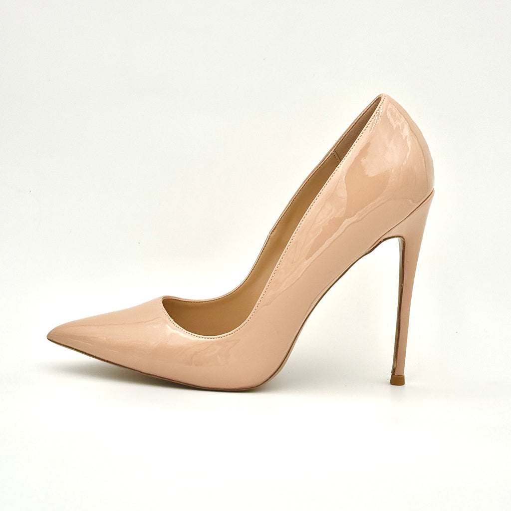 Hella Nude - cuir verni 12 cm