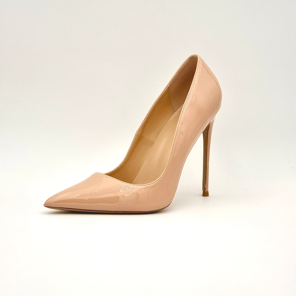 Hella Nude - cuir verni 12 cm
