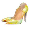 Hella Yellow Custom - cuir verni 12 cm