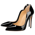 Hella Black - cuir verni 12 cm