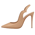 Lexi Nude - cuir mat 12 cm