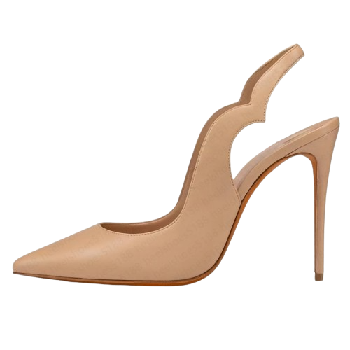 Lexi Nude - cuir mat 12 cm